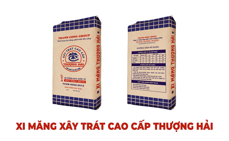 Xi măng xây trát Thượng Hải: Tường đẹp, chống thấm, dễ thi công