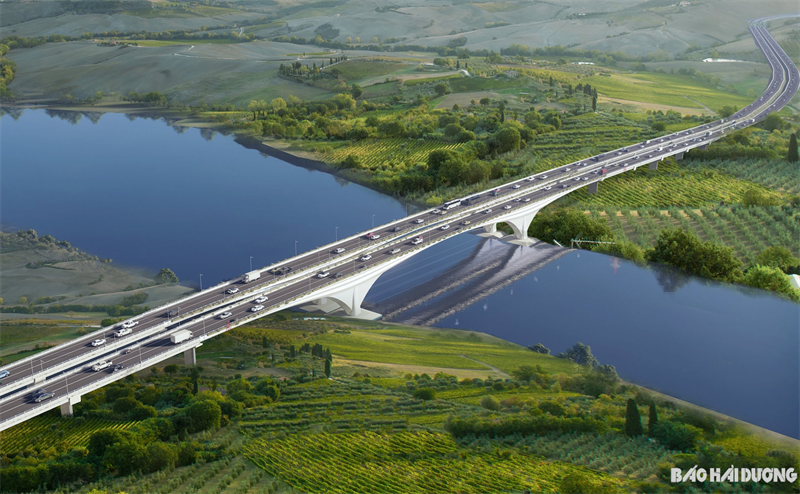 Hải Dương xây dựng cầu Vạn kết nối Chí Linh và Kinh Môn theo phương án kiến trúc “Chuốt gốm”