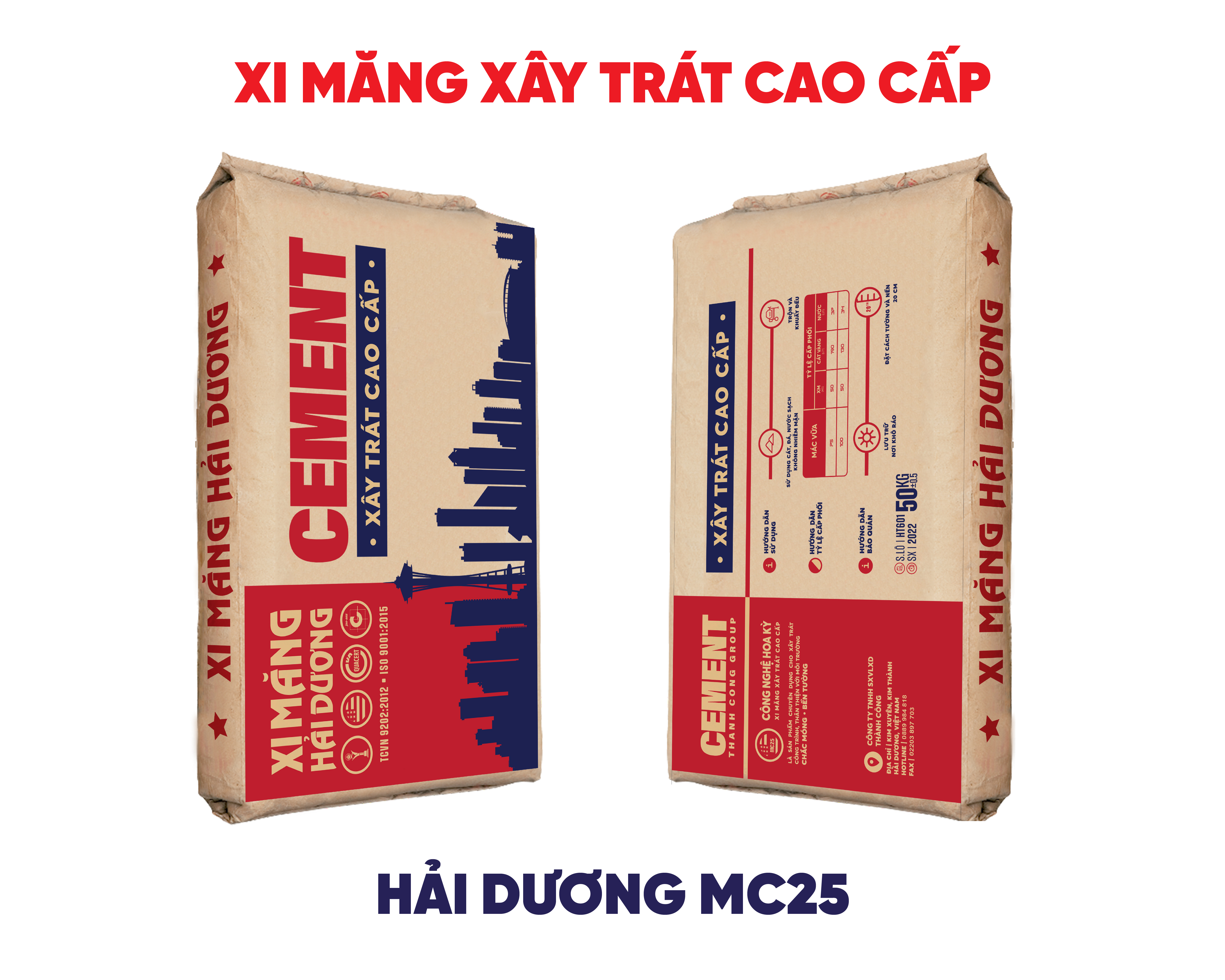 Xi măng xây trát cao cấp MC25 Hải Dương