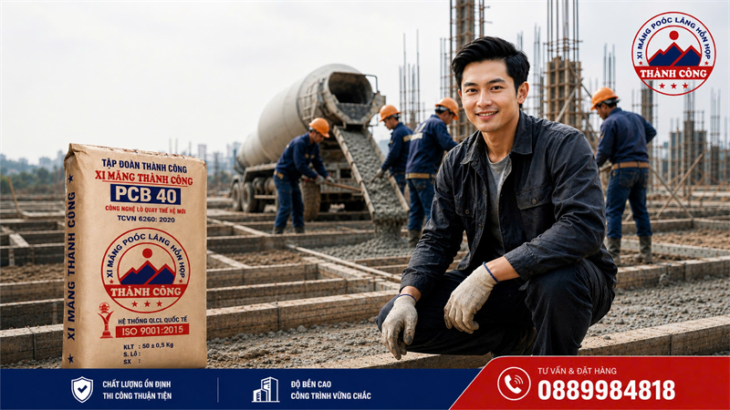 Tại sao đổ bê tông mái, móng, dầm, trụ, cột cần chọn xi măng tốt?